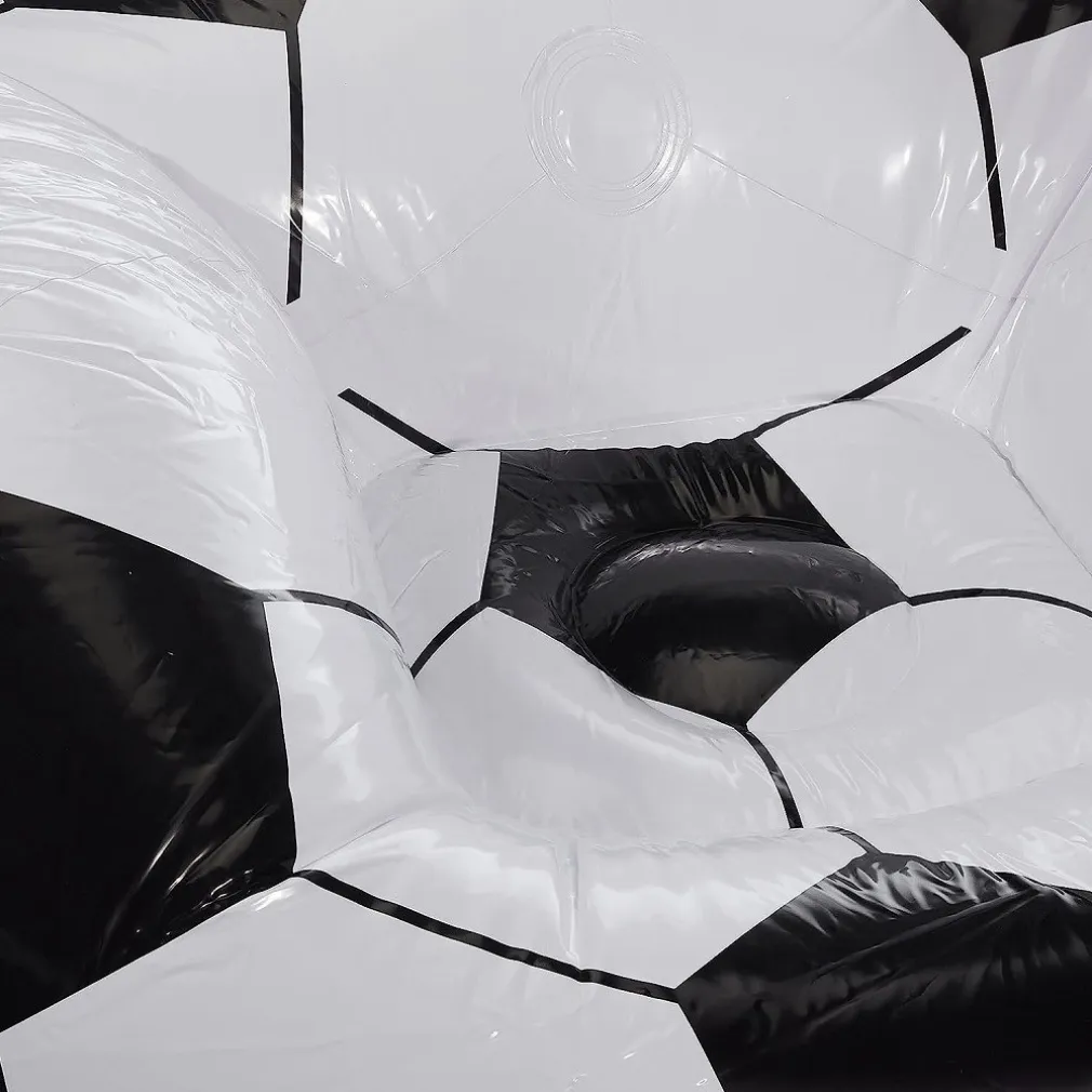POLTRONA GONFIABILE PALLONE DA CALCIO POLTRONCINA SOCCER 114X112X66CM SEDIA 75010