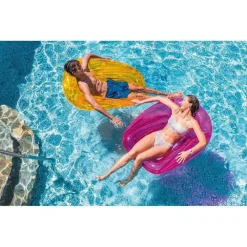 POLTRONA GONFIABILE TRASPARENTE CON RETE 104X102CM PISCINA COLORE ASSORTITO 56802