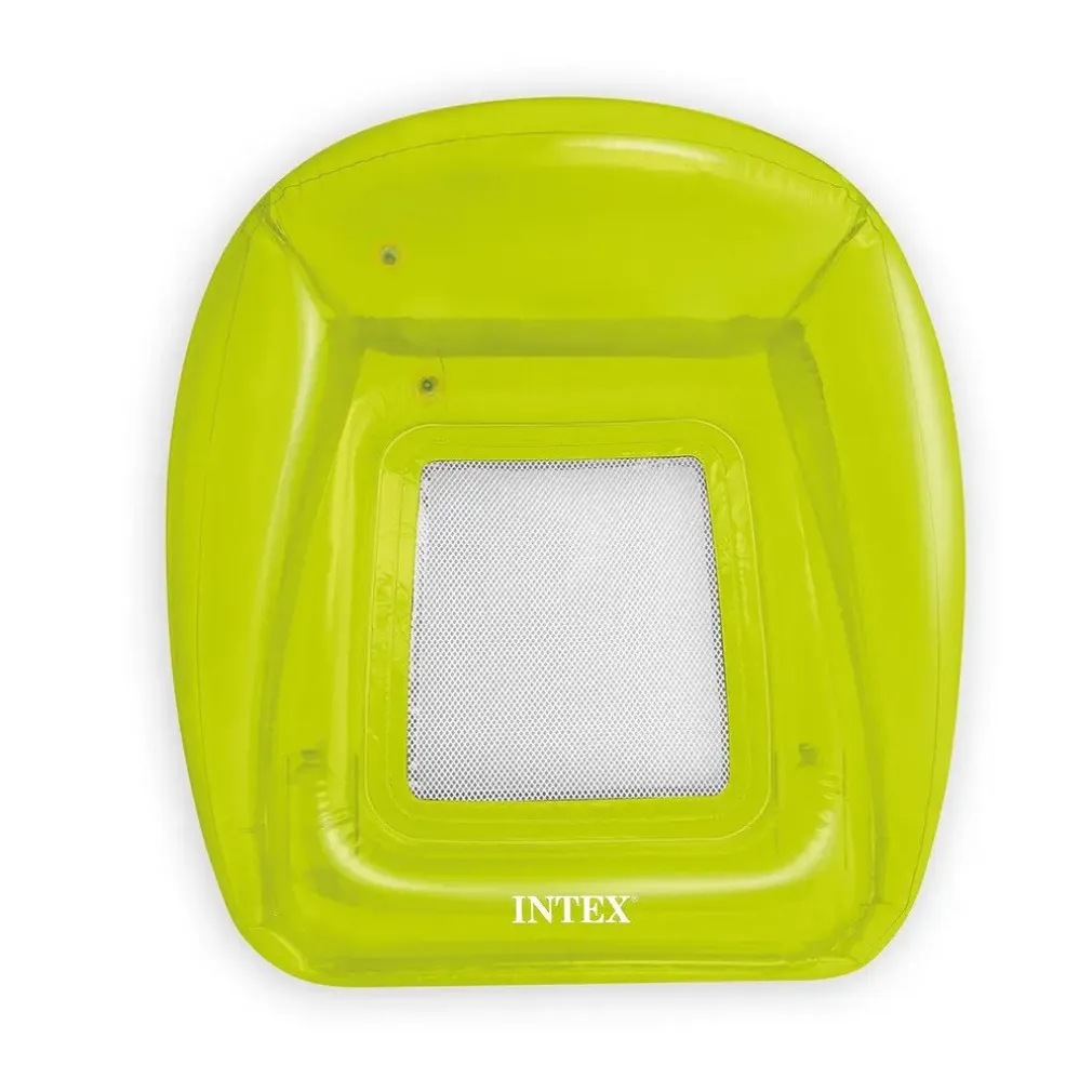 POLTRONA GONFIABILE TRASPARENTE CON RETE 104X102CM PISCINA COLORE ASSORTITO 56802