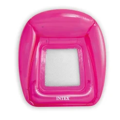 POLTRONA GONFIABILE TRASPARENTE CON RETE 104X102CM PISCINA COLORE ASSORTITO 56802