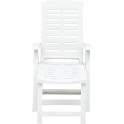 POLTRONA LETTINO PRENDISOLE PIEGHEVOLE CON POGGIAPIEDI BIANCO 60X108X109 CM 015933