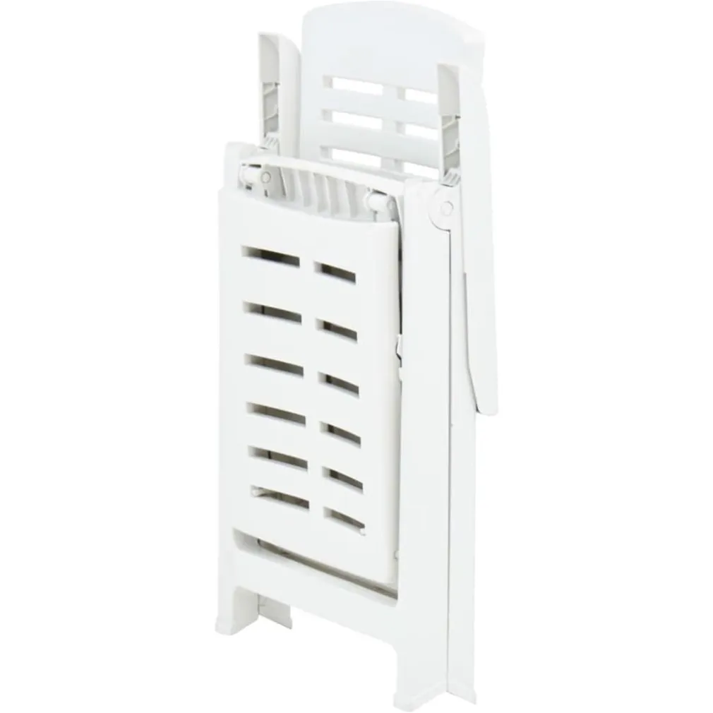 POLTRONA LETTINO PRENDISOLE PIEGHEVOLE CON POGGIAPIEDI BIANCO 60X108X109 CM 015933