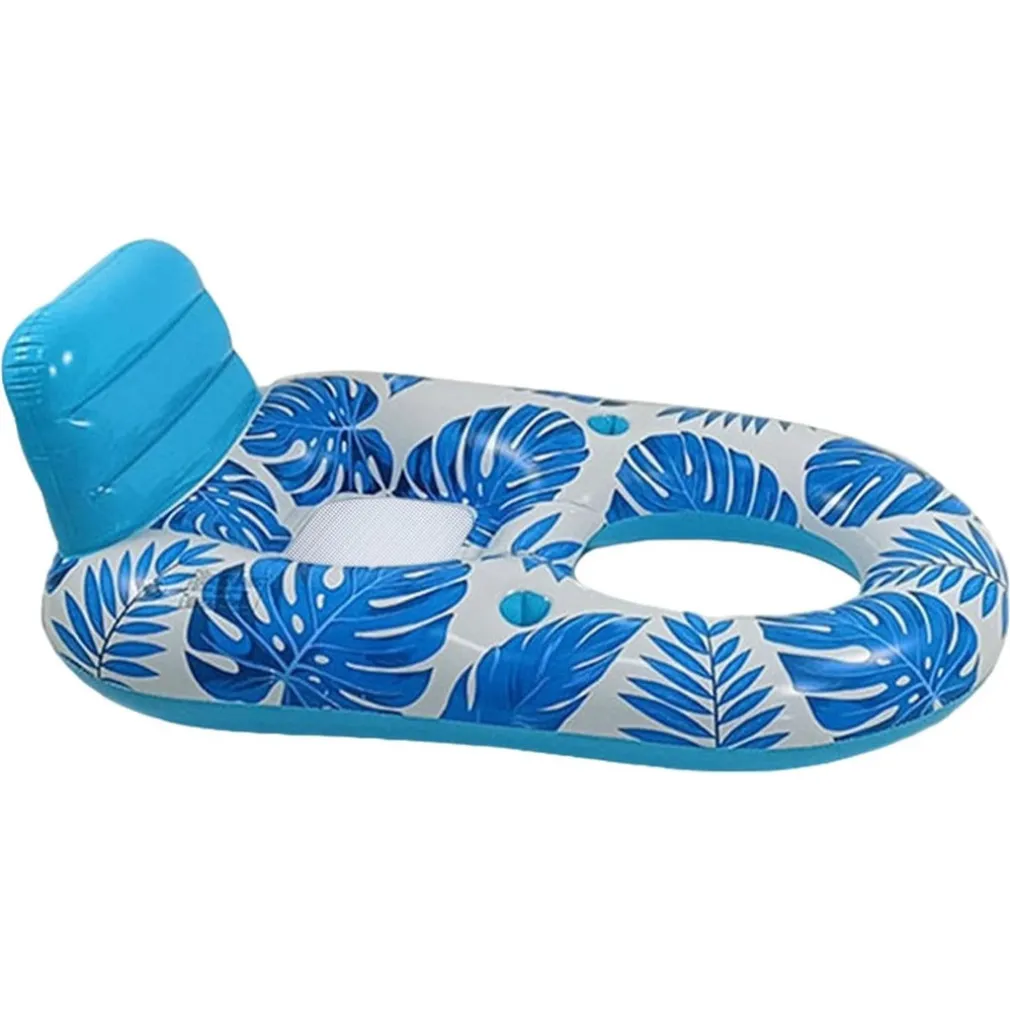 POLTRONA LOUNGE GONFIABILE GALLEGGIANTE CON PORTABICCHIERI PISCINA 170X110CM 628534