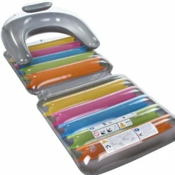 POLTRONA MATERASSINO GONFIABILE MULTICOLOR 198X84CM PER MARE PISCINA PIEGHEVOLE