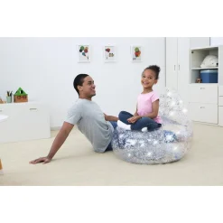 POLTRONA POLTRONCINA GONFIABILE GLITTER DREAM 72X72X64CM 2 CAMERA AD ARIA 75105