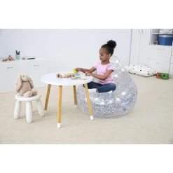POLTRONA POLTRONCINA GONFIABILE GLITTER DREAM 72X72X64CM 2 CAMERA AD ARIA 75105