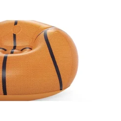 POLTRONA POUF GONFIABILE DESIGN PALLA DA BASKET BAMBINI RAGAZZI 114X112X66CM 75103