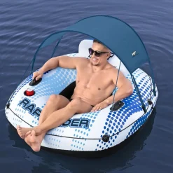 POLTRONA RAPID RIDER CANOPY FONDO IN RETE CON PARASOLE PORTABICCHIERE MANIGLIE 43725