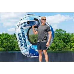 POLTRONA RAPID RIDER ULTRA GONFIABILE CON MANIGLIE PORTABICCHIERE REFRIGERATORE 43726