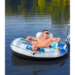 POLTRONA RAPID RIDER ULTRA GONFIABILE CON MANIGLIE PORTABICCHIERE REFRIGERATORE 43726