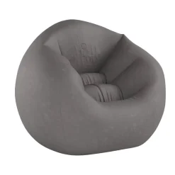 POLTRONA SACCO GONFIABILE 114 X 114 X 71CM BEANLESS BAG PORTATILE FLOCCATO 68579