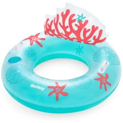 POLTRONA SALVAGENTE GONFIABILE CON MANIGLIE PORTABICCHIERE SCHIENALE DESIGN CORALLO 43730