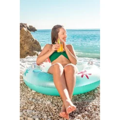 POLTRONA SALVAGENTE GONFIABILE CON MANIGLIE PORTABICCHIERE SCHIENALE DESIGN CORALLO 43730