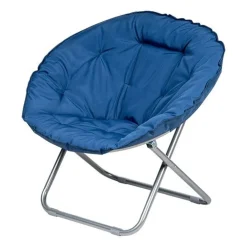 POLTRONA SEDIA RELAX MORBIDA IMBOTTITA MOON PIEGHEVOLE ARREDO DA GIARDINO 80X70X80CM