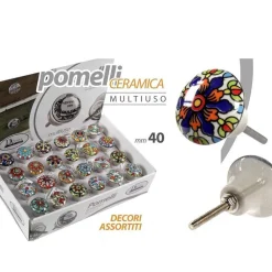 POMELLO POMELLI CASSETTI CASSETTIERA MULTIUSO 40MM DELUXE 749308 DECORI ASSORTITI