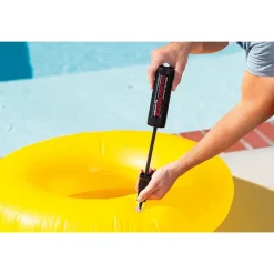 POMPA A MANO GONFIATORE MANUALE MINI DOUBLE QUICK PER GONFIABILI 29CM NERO 69613