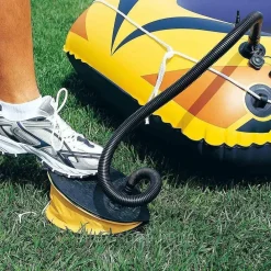 POMPA A PIEDE 23X15 CM VOLUME 800 CC GONFIA/SGONFIA 3 ADATTATORI PLASTICA 62023