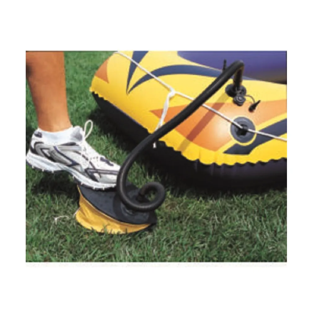 POMPA A PIEDE 28X19 CM VOLUME 1.400 CC GONFIA/SGONFIA 3 ADATTATORI VALVOLA 62004