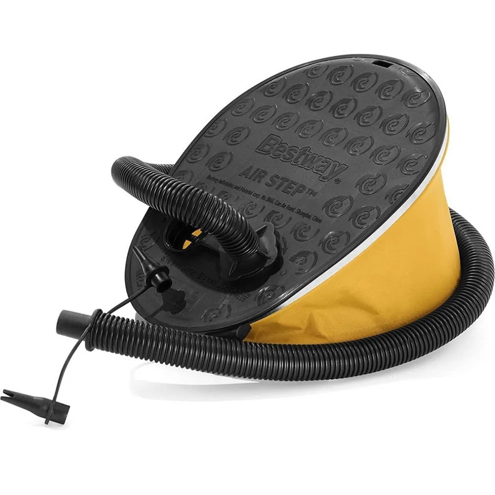 POMPA A PIEDE 29X22 CM VOLUME 1.600 CC GONFIA/SGONFIA 3 ADATTATORI VALVOLA 62005