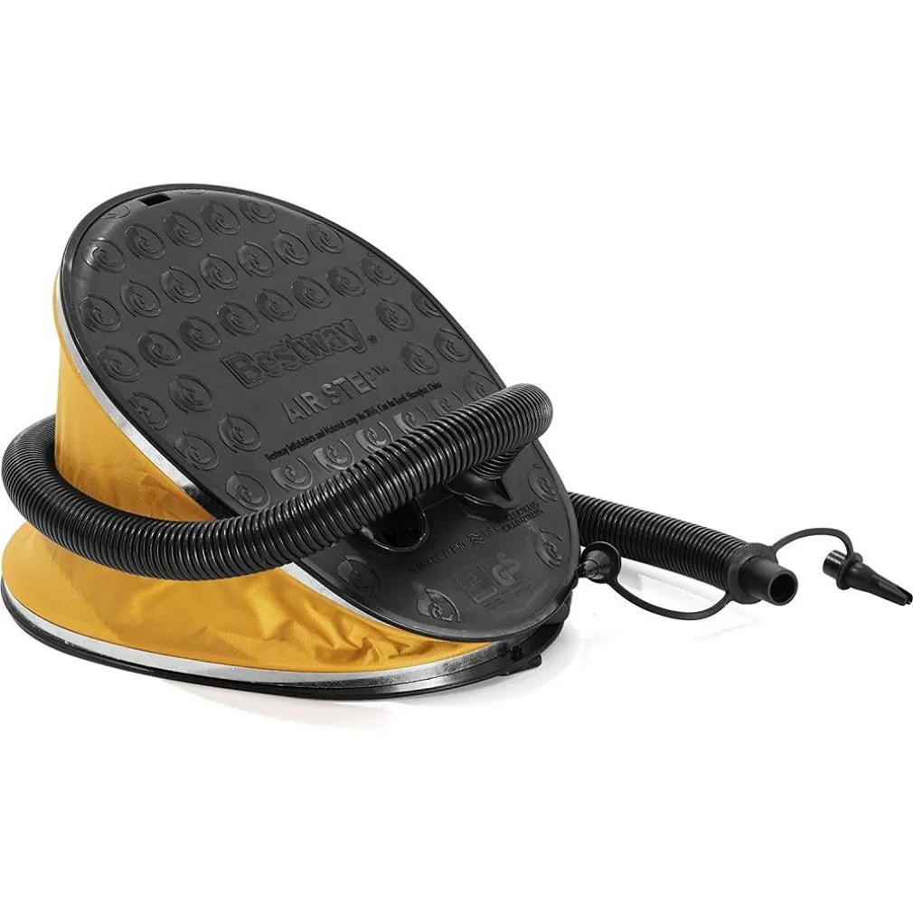 POMPA A PIEDE 29X22 CM VOLUME 1.600 CC GONFIA/SGONFIA 3 ADATTATORI VALVOLA 62005