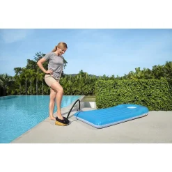 POMPA A PIEDE 29X22 CM VOLUME 1.600 CC GONFIA/SGONFIA 3 ADATTATORI VALVOLA 62005