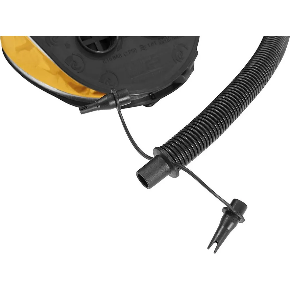 POMPA A PIEDE 29X22 CM VOLUME 1.600 CC GONFIA/SGONFIA 3 ADATTATORI VALVOLA 62005