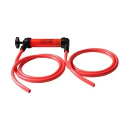 POMPA A SIFONE ASPIRA LIQUIDI CON TUBI FLESSIBILI TRAVASO BENZINA GASOLIO OLIO