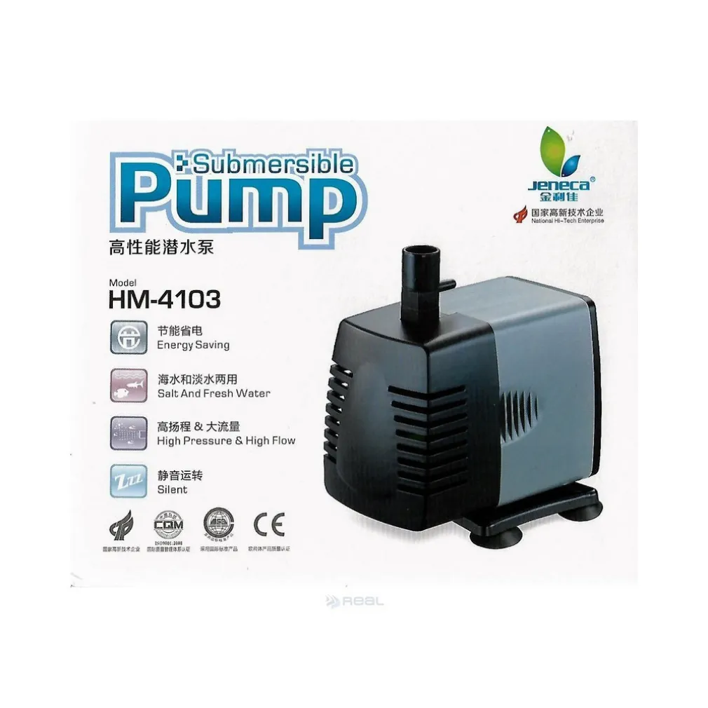 Pompa acqua risalita per acquario dolce e marino 1200 L/H HM-4103