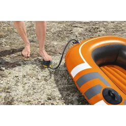 POMPA AD ARIA DI GONFIAGGIO A PIEDE 13 CM AIR STEP CON ADATTATORI VALVOLE 62147