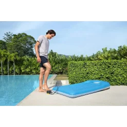 POMPA AD ARIA DI GONFIAGGIO A PIEDE 13 CM AIR STEP CON ADATTATORI VALVOLE 62147