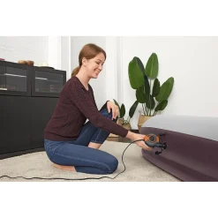 POMPA AD ARIA ELETTRICA DI GONFIAGGIO CON ADATTATORI PER VALVOLE 220V PORTATILE 020053