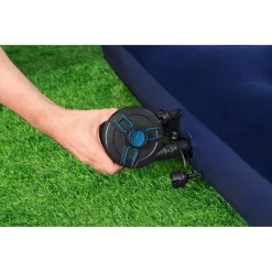 POMPA DI GONFIAGGIO ELETTRICA POWERTOUCH A BATTERIE CON 3 ADATTATORI 12X11X10CM 62254