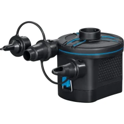 POMPA DI GONFIAGGIO ELETTRICA POWERTOUCH A BATTERIE CON 3 ADATTATORI 12X11X10CM 62254
