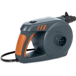 POMPA DI GONFIAGGIO ELETTRICA POWERGRIP A CORRENTE CONTINUA 3 ADATTATORI 62164