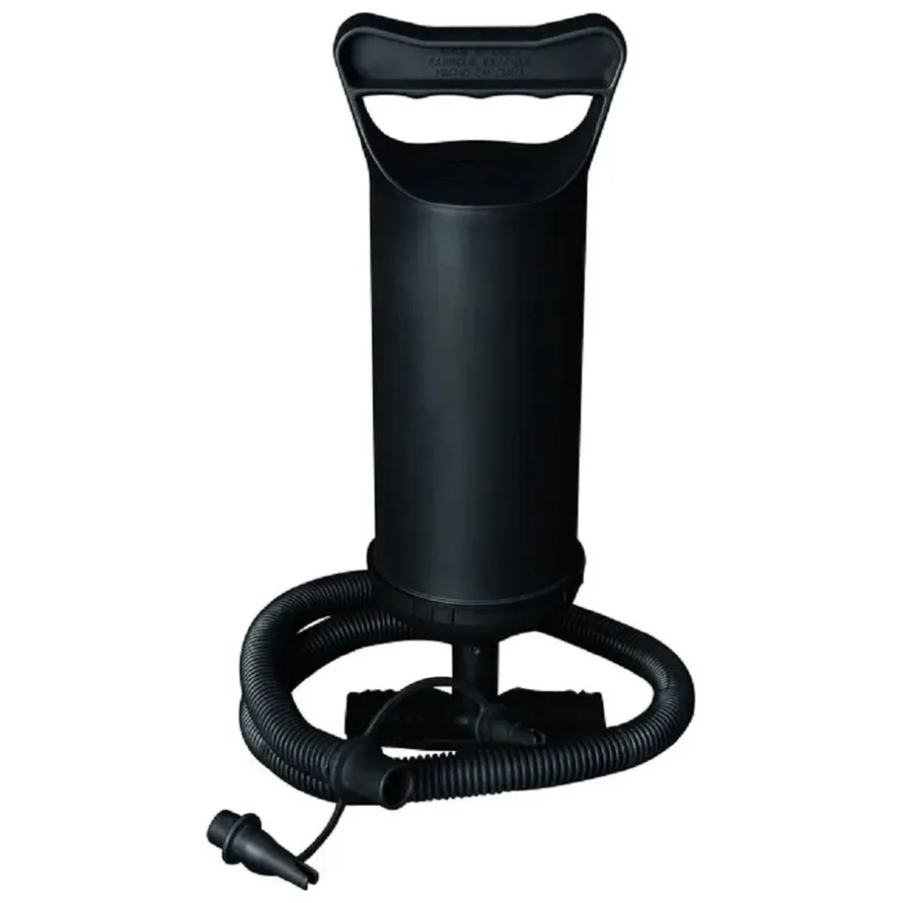 POMPA DI GONFIAGGIO MANUALE PISCINA 30CM VOLUME 850CC 3 ADATTATORI VALVOLA 62002