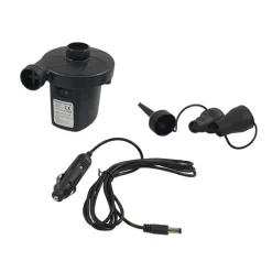 POMPA ELETTRICA 12V CON CARICABATTERIA ACCENDISIGARI PER AUTO CON 3 ADATTATORI 016975