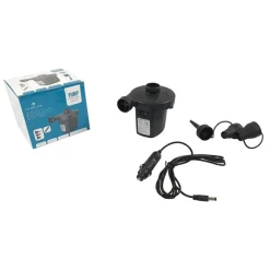 POMPA ELETTRICA 12V CON CARICABATTERIA ACCENDISIGARI PER AUTO CON 3 ADATTATORI 016975