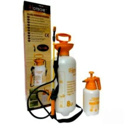 POMPA IRRORATRICE A PRESSIONE 8 LITRI + SPRUZZINO VAPORIZZATORE MANUALE 1 LITRO