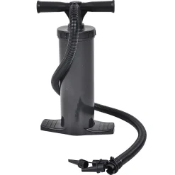 POMPA MANUALE A DOPPIA AZIONE 38X22X10CM NERO 2X1500CC CON ADATTATORI UNIVERSALI