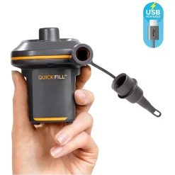 POMPA MINI USB 5 V ELETTRICA USO INTERNO/ESTERNO PER GONFIABILI CON UGELLO 66635