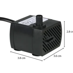 POMPA SOMMERGIBILE DN3100 ACQUARIO 3W 0.5MT MULTI FUNZIONE 250L/H IMMERGIBILE