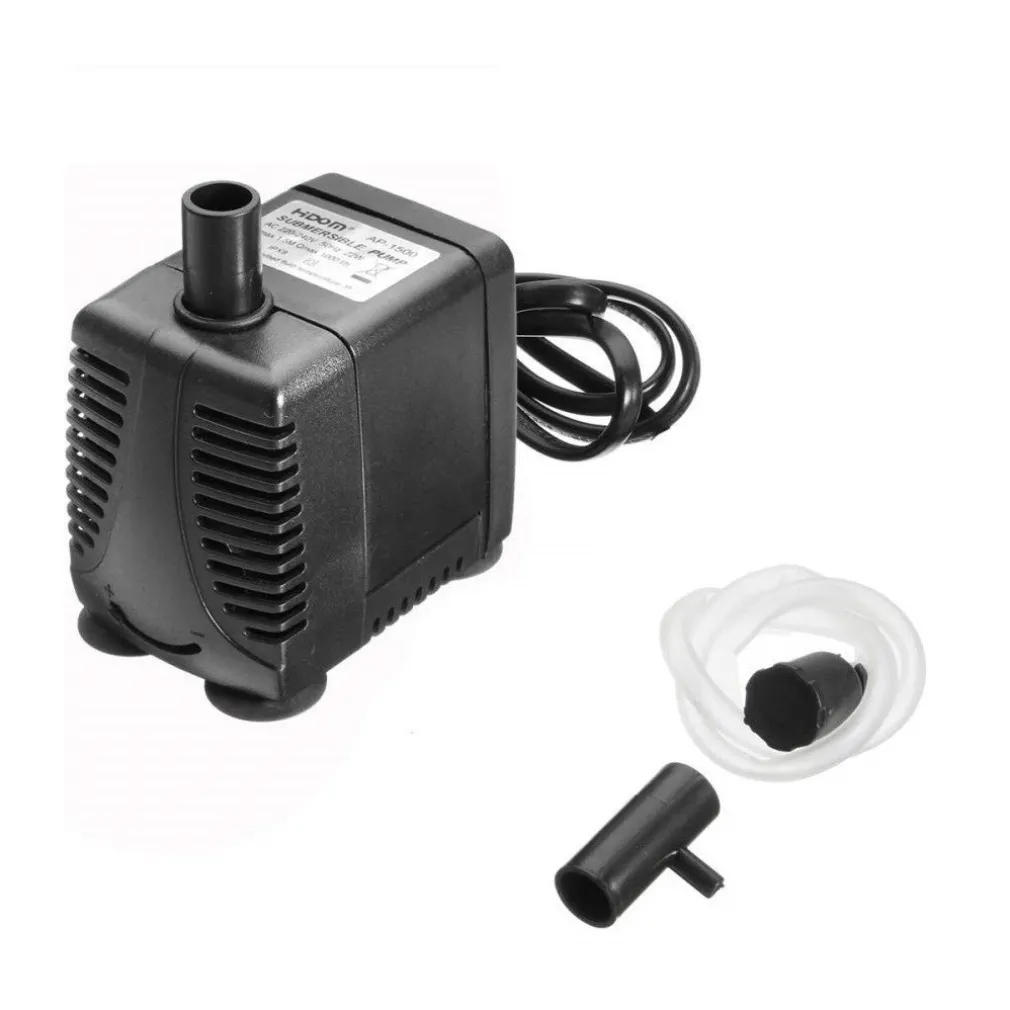 POMPA SOMMERGIBILE DN280 ACQUARIO 5W 0.6MT MULTI FUNZIONE 300L/H IMMERGIBILE