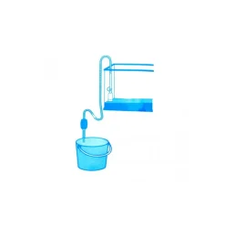 POMPA SVUOTA ACQUA PER ACQUARIO CON SIFONE PULITRICE ASPIRATORE TUBO LUNGO
