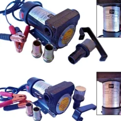 POMPA TRAVASO ELETTRICA CARBURANTE ACQUA OLIO DIESEL 12V 200 WATT AUTO BARCA