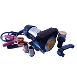 POMPA TRAVASO ELETTRICA CARBURANTE ACQUA OLIO DIESEL 12V 200 WATT AUTO BARCA