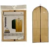 PORTA ABITI VESTITO 137X60CM BEIGE CUSTODIA TESSUTO GUARDAROBA ANTIPOLVERE ARMADIO