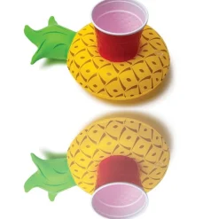 PORTA BICCHIERE ANANAS GONFIABILE GALLEGGIANTE MARE PISCINA PINEAPPLE LATTINA