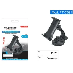 PORTA CELLULARE A VENTOSA SUPPORTO PER SMARTPHONE 4"-7" UNIVERSALE AUTO PT-C021