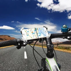 PORTA CELLULARE PER BICICLETTA MANUBRIO SUPPORTO SMARTPHONE ROTANTE 360° MAX 5,5