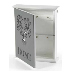 PORTA CHIAVI PARETE 20X6X24CM LEGNO DECORO HOME MODERNO DECORI ASSORTITI 818585
